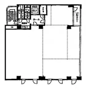ビコービルの基準階図面