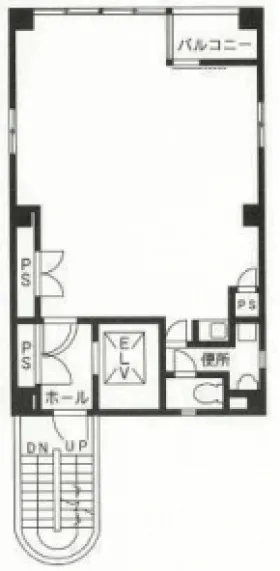 新富町営和ビルの基準階図面