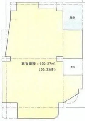 新宿モアビルの基準階図面