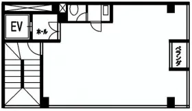 青山OKビル(旧水田ビル)の基準階図面