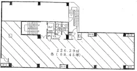 第21中央ビルの基準階図面