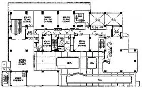 サマセット品川東京(高輪Apartments33)ビルの基準階図面