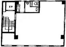 湯島片岡ビルの基準階図面