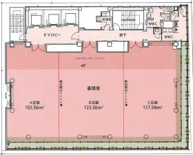 日本橋木村ビルの基準階図面