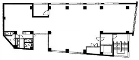 神楽坂センタービルの基準階図面