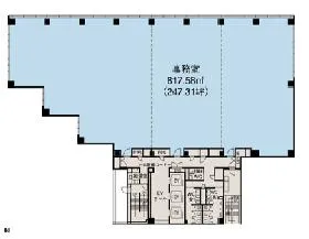 JPR千駄ヶ谷ビルの基準階図面