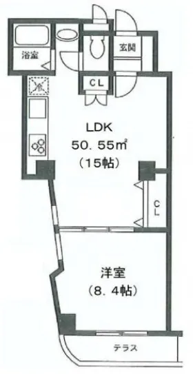 エクシードメゾン三田の基準階図面