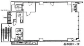 SS神宮前ビルの基準階図面