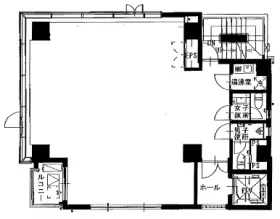 秋山ビルの基準階図面