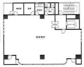 赤坂赤菱ビルの基準階図面