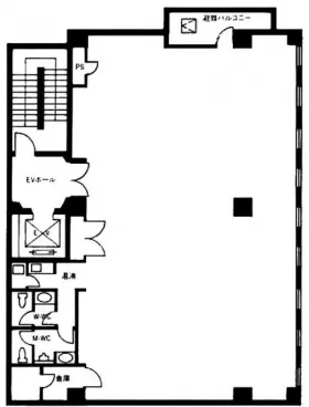 VORT恵比寿Ⅲ(セラ51)ビルの基準階図面