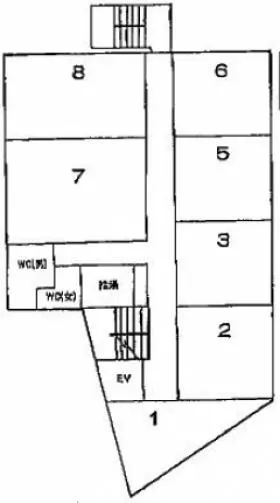 第10下川ビルの基準階図面