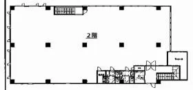 加賀屋国立ビルの基準階図面