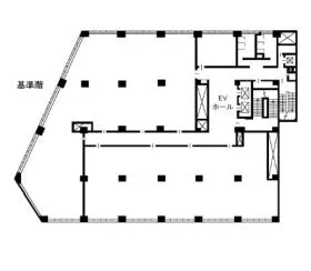 五反田第一生命ビルの基準階図面