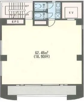 トーハン第7ビルの基準階図面