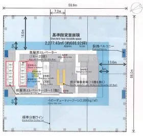 オークラプレステージタワーの基準階図面