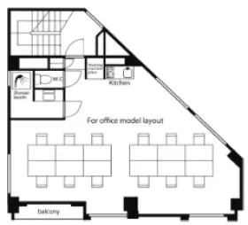 WORK&HOUSE suidobashiビルの基準階図面
