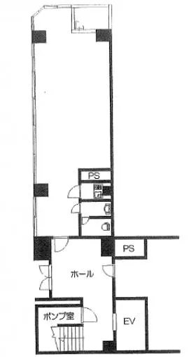 ASA東山ビルの基準階図面