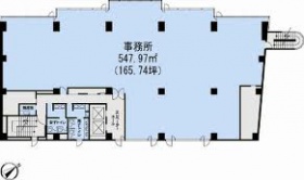 JPR原宿ビルの基準階図面