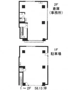 BLE-TAKEKAWAビルの基準階図面
