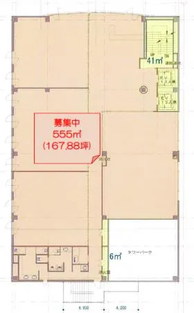 神奈中厚木第一ビルの基準階図面