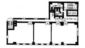 エバーズ第8関内ビルの基準階図面