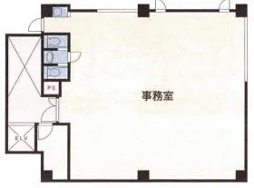 赤坂丸ビルの基準階図面