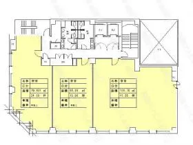 フコク生命三宮ビルの基準階図面