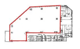 ジブラルタ生命相模原ビルの基準階図面