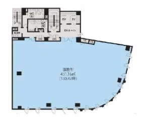 JPR堂島ビルの基準階図面