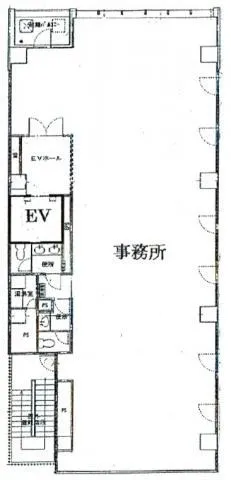 田町第16藤島ビルの基準階図面