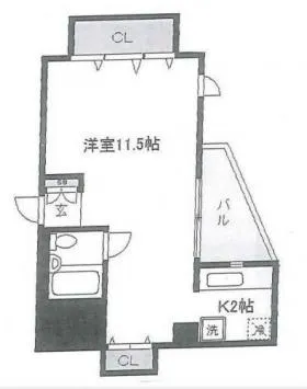 メゾン前田ビルの基準階図面