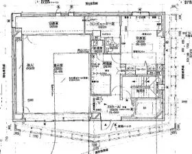 目黒通り沿い一棟(旧伊藤昭義美術館)ビルの基準階図面