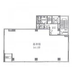 泉田町ビルの基準階図面