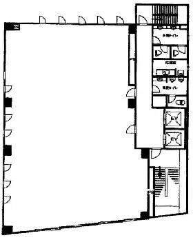四谷ISYビル(旧:第6冨澤ビルの基準階図面