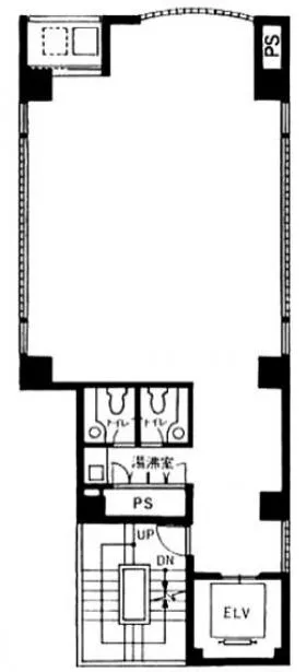 HOLON池尻ビルの基準階図面