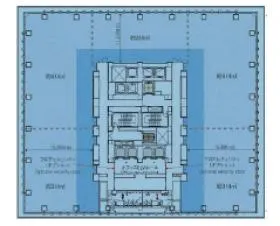 グランフロント大阪タワーCの基準階図面