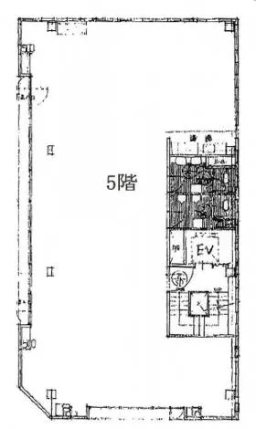 日本橋藤ビルの基準階図面