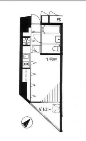 SPERANZA恵比寿ビルの基準階図面