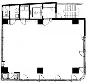 新宿KGビルの基準階図面