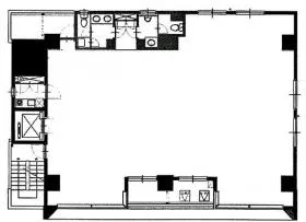 フロンティア恵比寿ビルの基準階図面
