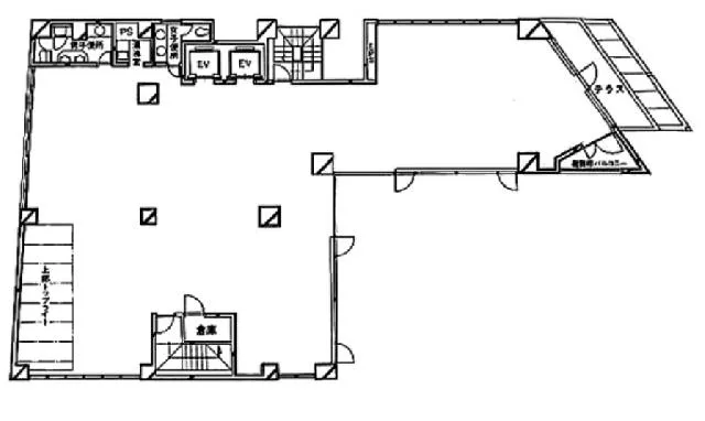 代々木フォレストビルの基準階図面
