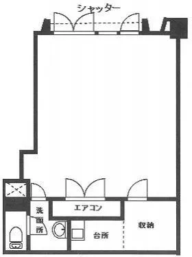 上野永谷タウンプラザの基準階図面