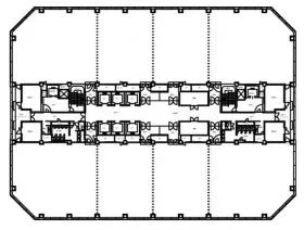 幕張テクノガーデンC棟の基準階図面