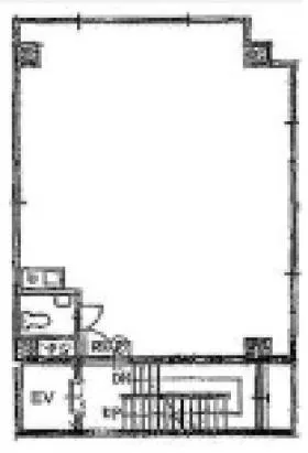 謄栄社ビルの基準階図面