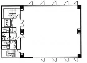 山崎共同ビルの基準階図面