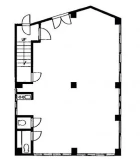 第三花田ビルの基準階図面