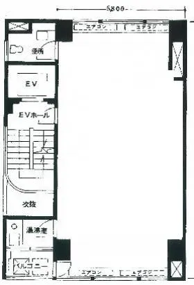 門跡木村ビルの基準階図面