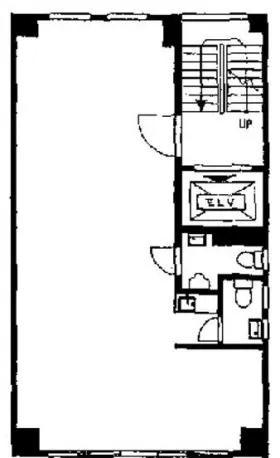 川崎ビルの基準階図面