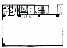 S.HARUYAMAビルの基準階図面